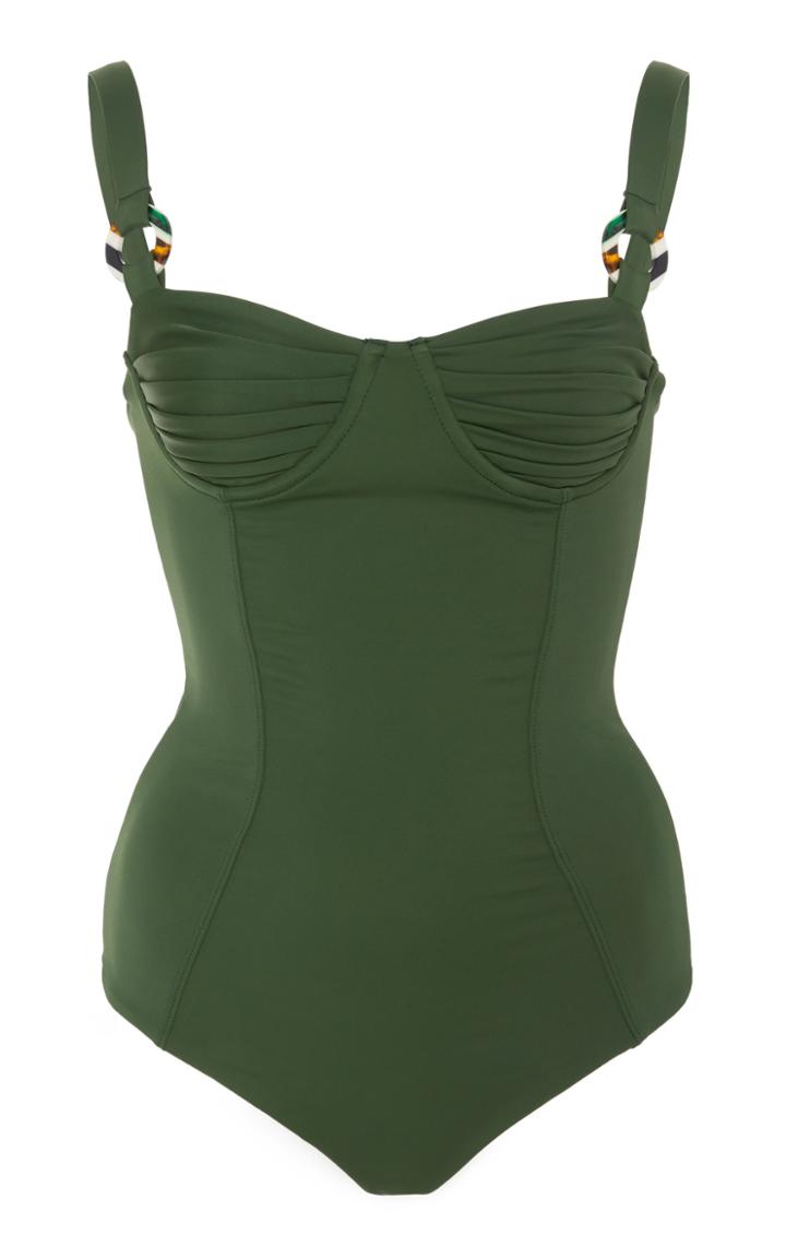 Palm Grace Ruched Swimsuit