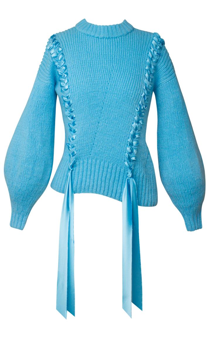 Moda Operandi Alejandra Alonso Rojas Ribbon-detailed Knit Sweater