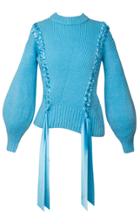 Moda Operandi Alejandra Alonso Rojas Ribbon-detailed Knit Sweater