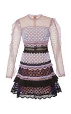 Self Portrait Bellis Ruffled Lace Dress