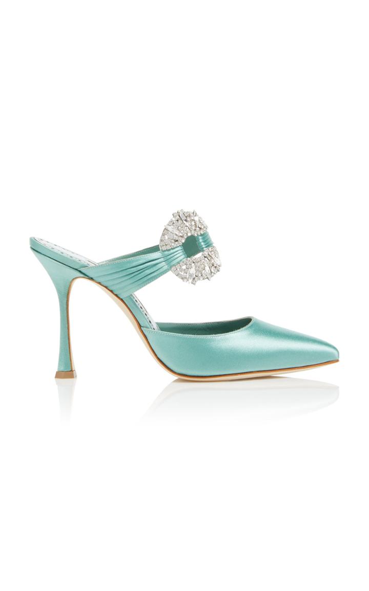 Manolo Blahnik Maidugur Buckle Mule