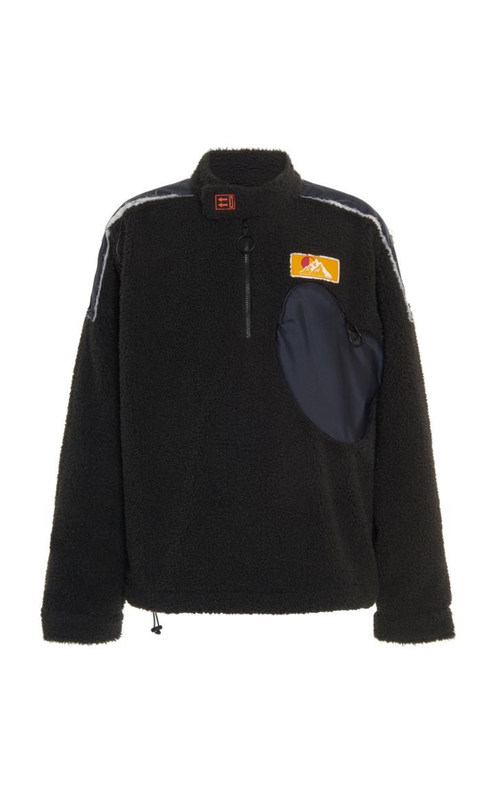 Off-white C/o Virgil Abloh Eco Fur Moto Pullover Jacket