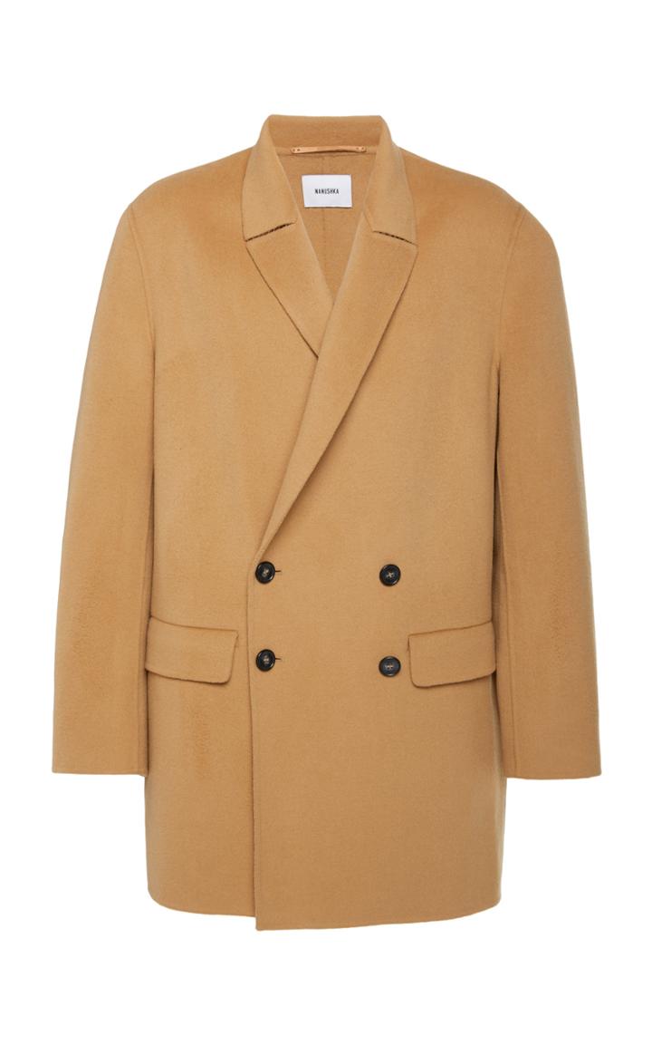 Nanushka Aiden Double-breasted Wool-blend Jacket