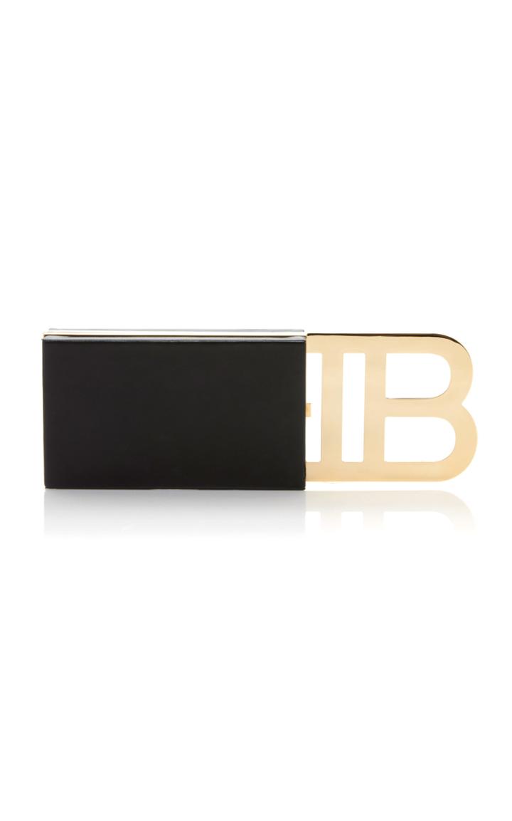 Balmain B-minaudiere Leather Bag