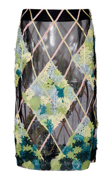 Rahul Mishra Jardin Escarpe Skirt
