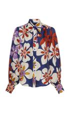 Moda Operandi Marc Jacobs Printed Silk Button-front Blouse Size: 00