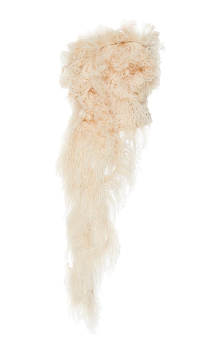 Oscar De La Renta Strapless Feather-embellished Top
