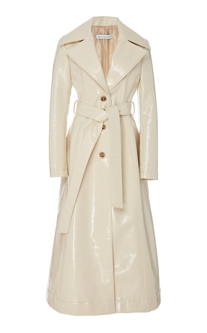 Rejina Pyo Rhea Belted Vinyl Coat