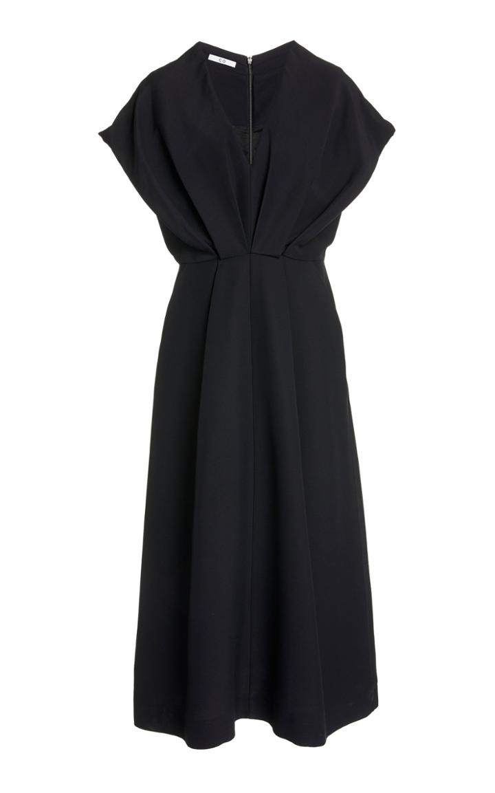 Moda Operandi Co Pleated Cady Midi Dress