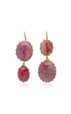 Renee Lewis 18k Gold And Ruby Earrings