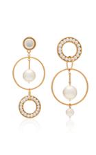 Mignonne Gavigan Mika Mismatched 18k Gold And Faux Pearl Earrings