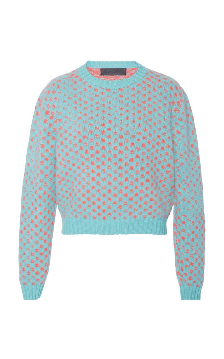 The Elder Statesman Leo Spot Simple Cashmere Sweater
