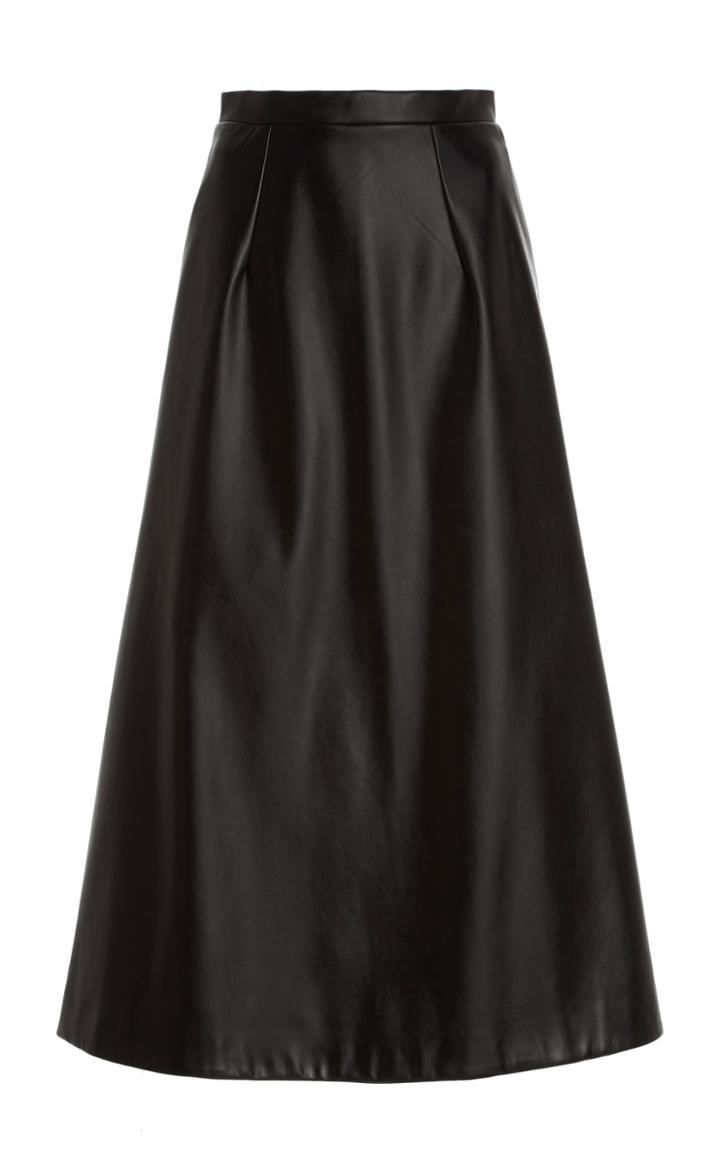 Moda Operandi Emilia Wickstead Penina Satin Midi Skirt