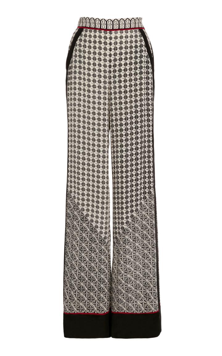 Talitha Scarf Print Wide Leg Pants