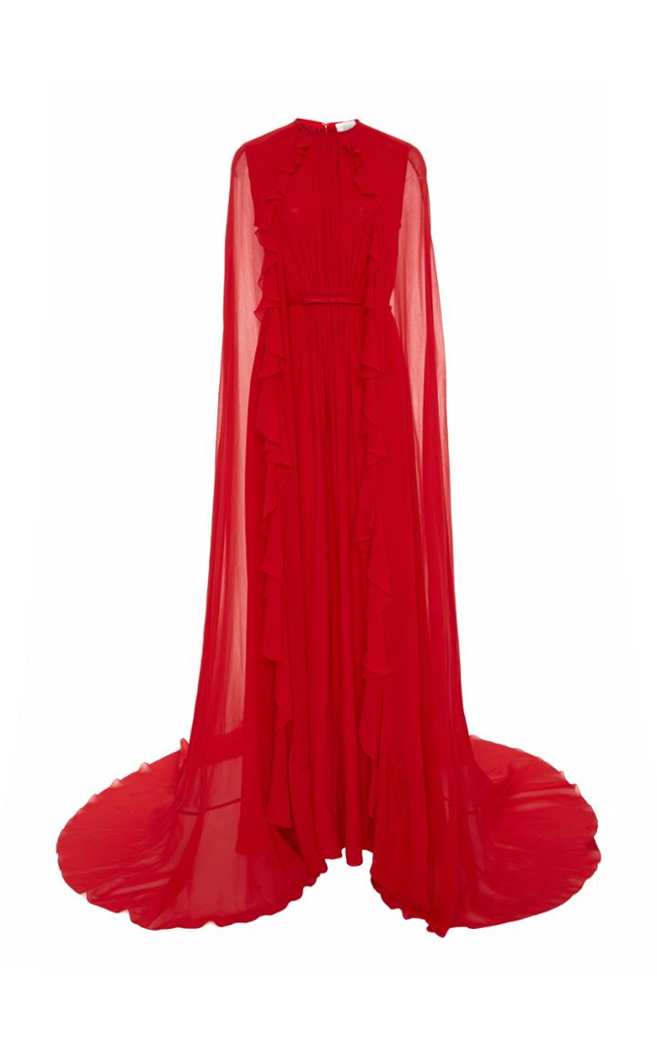 Giambattista Valli Gown With Cape Overlay