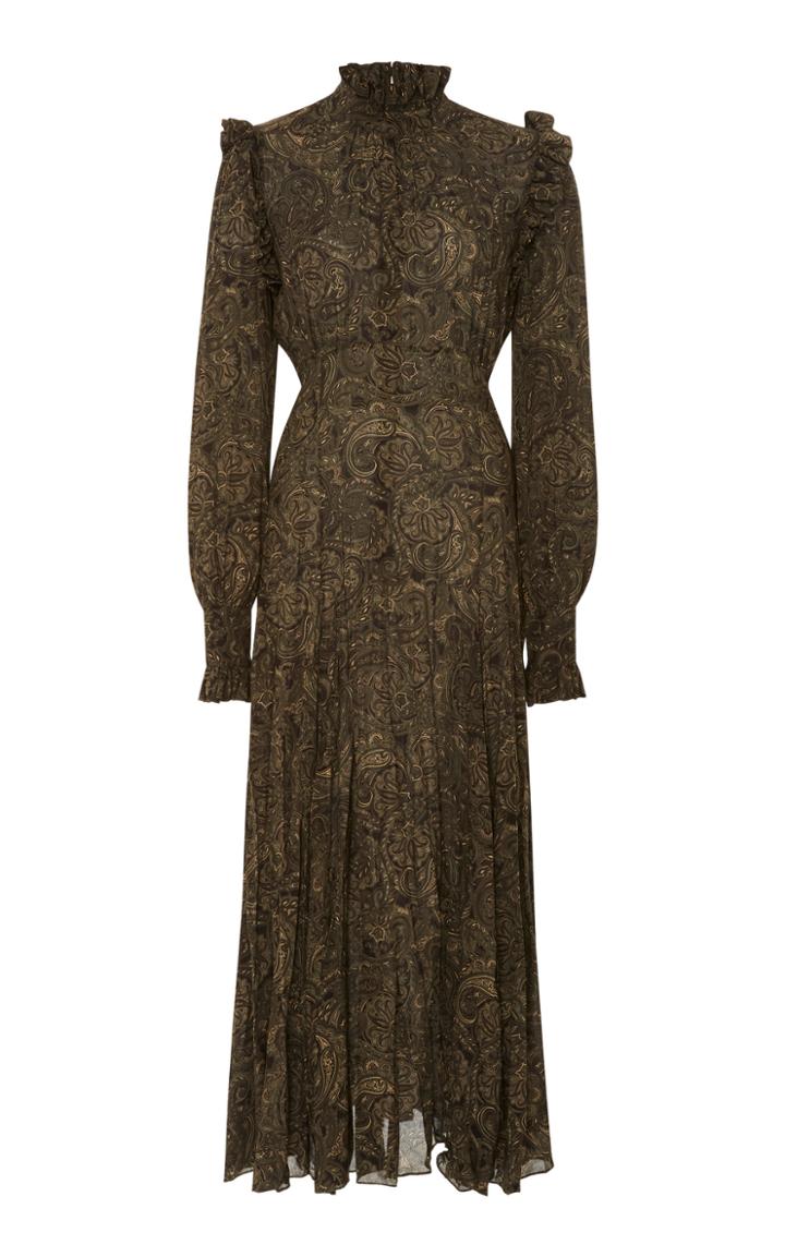 Michael Kors Collection Crushed Ruffle Dress