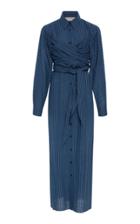 Mara Hoffman Lillian Stripe Wraparound Bodice Dress