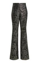 Moda Operandi Pamella Roland Metallic Jacquard Straight-leg Trosuers