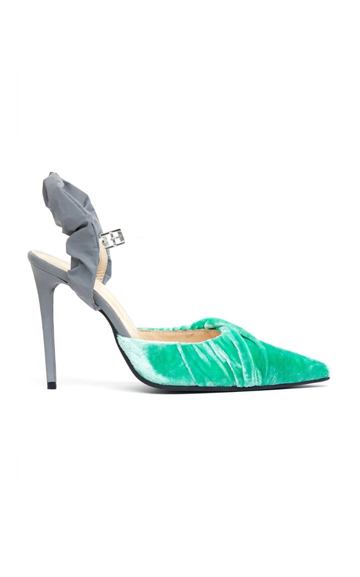 Mach & Mach Velvet Luminescent Pumps