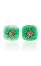 Sorab & Roshi One-of-a-kind Jadeite Button Earrings