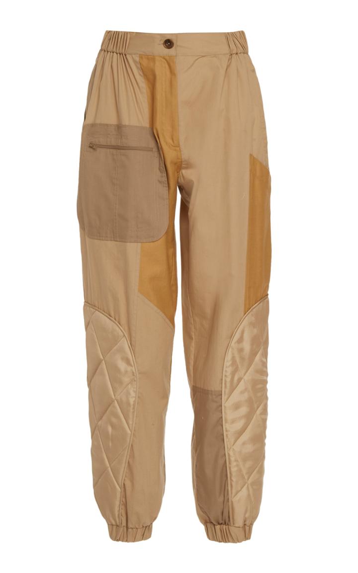 Moda Operandi Preen By Thornton Bregazzi Hina Quilted Cotton Jogger Trousers Size: X