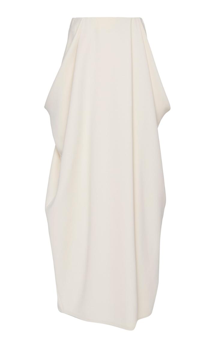 The Row Nika Draped Crepe De Chine Maxi Skirt