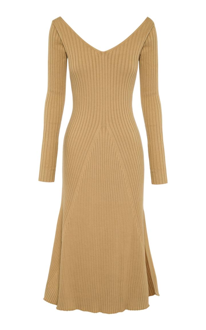 Anna Quan Emory Rib Knit Cotton Dress