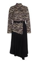 A.l.c. Peyton Pleated Printed Crepe Midi Dress