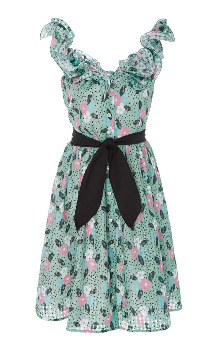Manoush Ruffled Print Dress