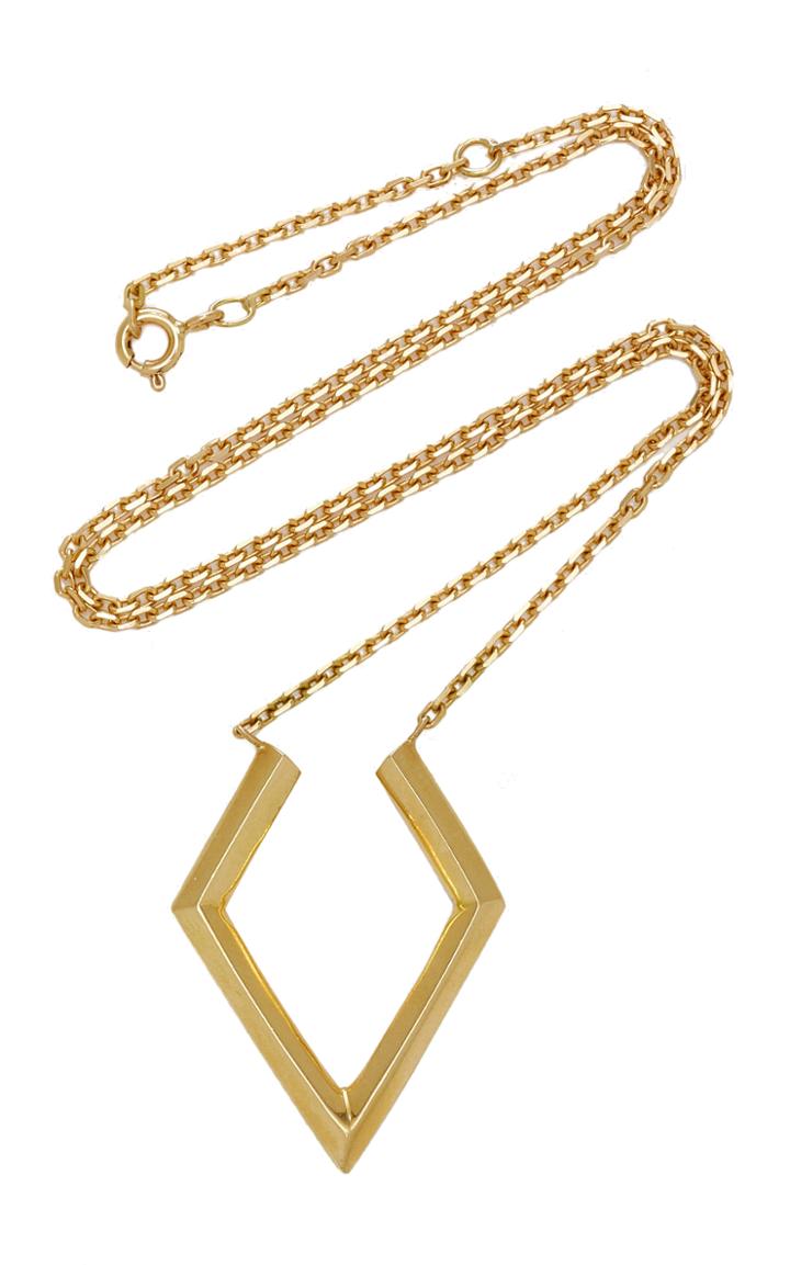 Ralph Masri 18k Gold V Necklace