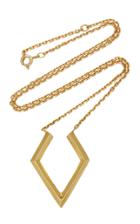 Ralph Masri 18k Gold V Necklace