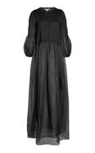 Brock Collection Ruched Silk Maxi Dress