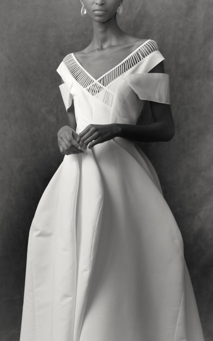 Moda Operandi Maison Rabih Kayrouz Faile Off Of The Shoulder Cut Out Gown