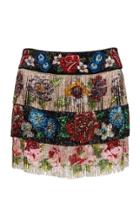 Dolce & Gabbana Beaded Fringe Mini Skirt