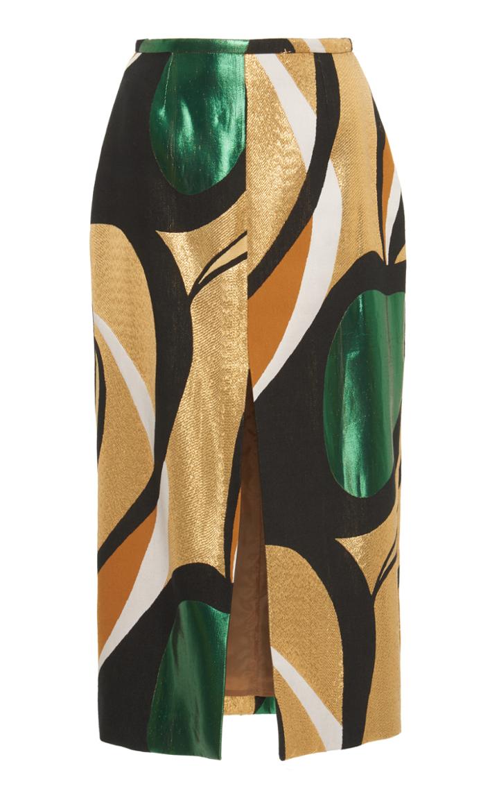 Rochas Printed A Line Skirt