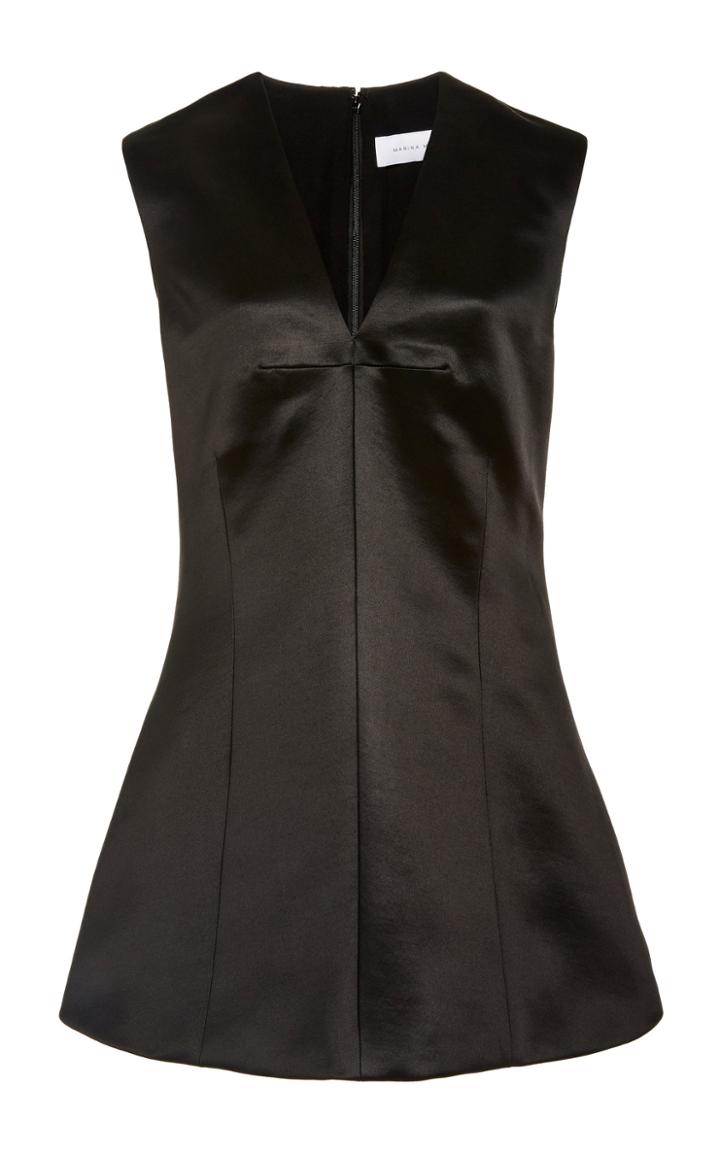Marina Moscone Structured Satin Top
