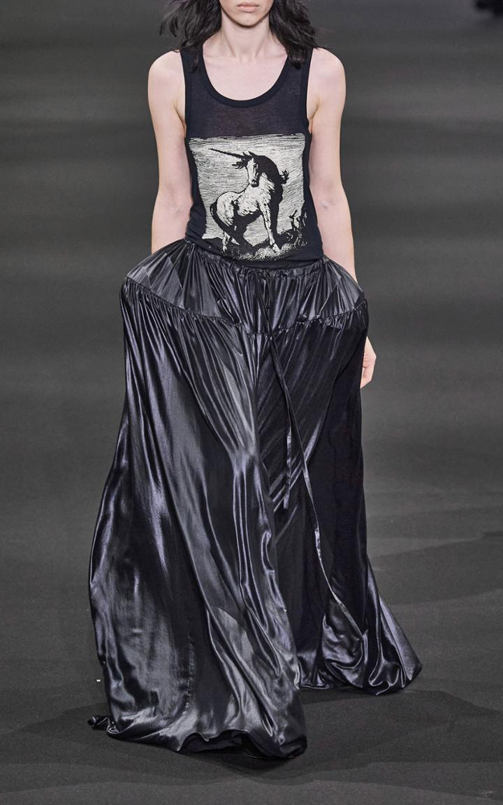 Moda Operandi Ann Demeulemeester Printed Jersey Tank Top