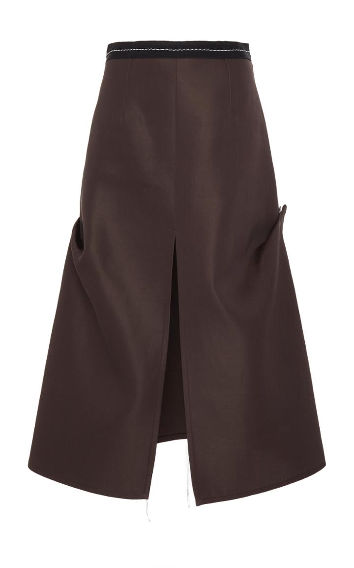 Marni Double Silk Cotton Skirt