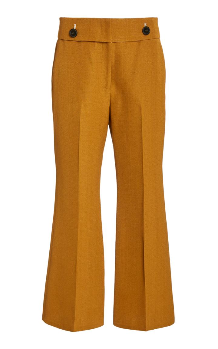 Moda Operandi Proenza Schouler Viscose-silk Crop Flare Pants