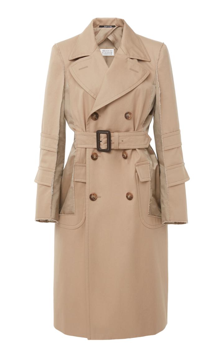 Maison Margiela Double-breasted Cotton-gabardine Trench Coat