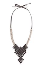 Lanvin Diamond Square Necklace
