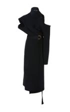 Proenza Schouler Asymmetrical Single Sleeve Wrap Dress