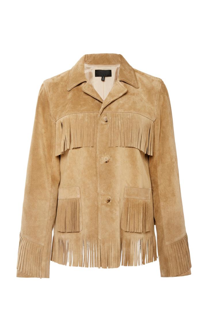 Nili Lotan Friday Fringed Suede Jacket