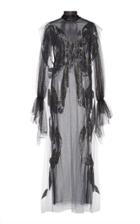 Sandra Mansour Rves Tulle Glitter Maxi Dress