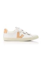 Veja Two-tone Metallic Leather Sneakers
