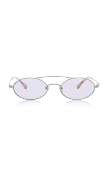 Alessandra Rich X Linda Farrow Round Sunglasses With Chain