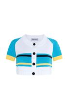 Adriana Iglesias Niza Cropped Cotton Cardigan
