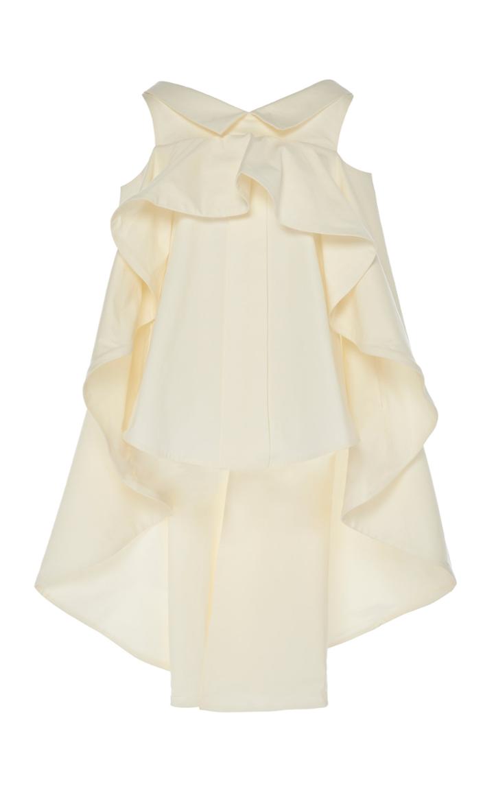 Leal Daccarett Domenica Cut-out Wide Sleeve Collar Blouse