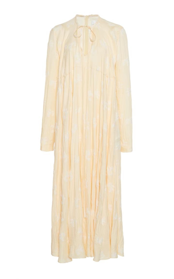 Moda Operandi Jil Sander Pleated Georgette Dress