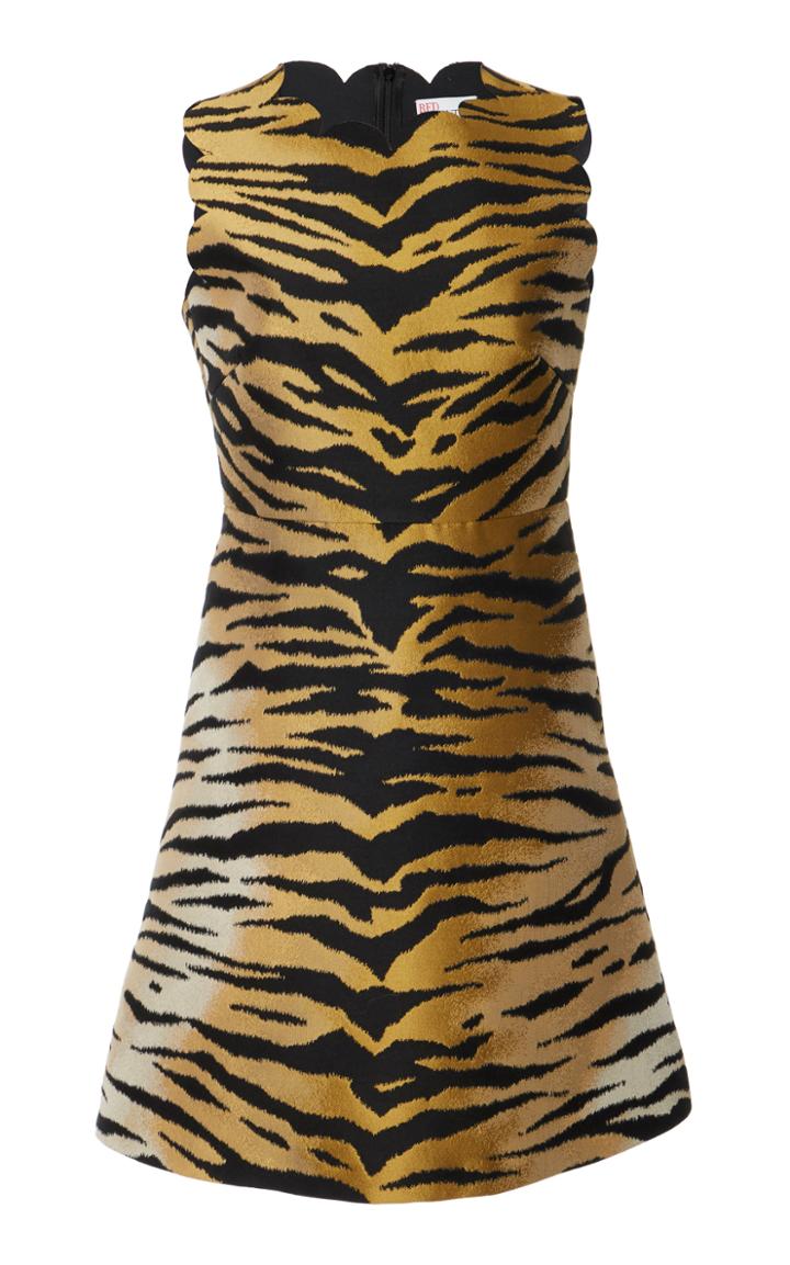 Red Valentino Tiger Print Mini Dress